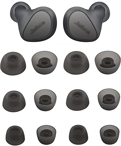 ALXCD Ohrstöpsel kompatibel mit Jabra Elite 3 Ohrstöpseln, S/M/L, 3 Größen, 6 Paar, Ersatz-Ohrstöpsel, weiche Silikon-Ohrstöpsel, kompatibel mit Jabra Elite3 Earbuds Elite 3, Grau S/M/L