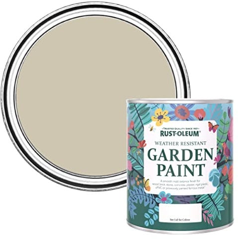 Rust-Oleum Beige Mould Resistant Garden Paint in Matt Finish - Silver Sage 750ml