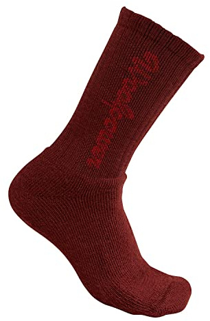Woolpower 400 Logo Classic Socken Kinder rot