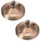 LEDSone Copper Vintage Single Out Ceiling Rose Hook Plate for Light Fitting Chandelier, 108mm Metal Antique Side Fitting Ceiling Plate with Accessories for Ceiling and Wall Lamp