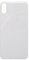 ELLENNE Coque Arrière Cadre Compatible pour iPhone X 10 - Back Cover Verre Noir Blanc (Blanc)