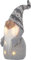 EGLO LED Weihnachtswichtel Joylight, Leuchtfigur Wichtel aus Stoff mit Kunststoffkörper in Grau und Weiß, batteriebetriebene Weihnachtsdeko, Deko Figur Weihnachten Wohnzimmer, warmweiß