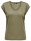 ONLY Damen Einfarbige Kurzarm Bluse Basic Rundhals Ausschnitt Blusen T-Shirt Blouse Oberteil ONLVIC, 15136069,Falcon/Detail:Tone in Tone Lurex,XS