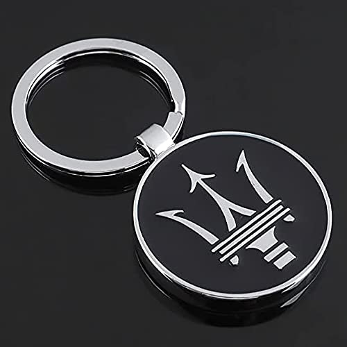 BTRAP Schlüsselanhänger Zubehör, Für Maserati Ghibli Levante Quattroporte Schlüsselanhänger, Mode Geschenk Schlüsselanhänger für Männer und Frauen,B