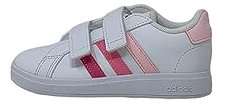 adidas Grand Court Lifestyle Hook And Loop Shoes, Scarpe da Tennis Unisex-Bimbi 0-24, Clear Pink/Bliss Pink/Pink Fusion, 24 EU