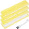 EATBALE Replacement Microfibre Mop Pads for Karcher WV2 Plus WV5 Premium WV6 Plus Premium Window Vacuum Cleaner, Accessories Cleaner Cloth Pads with Cleaning Brush (4 Pack)