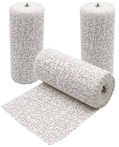 Gipsbinden 3 Stück Weiß Modroc Pflaster of Paris 15 cm x 4.6 m Pappmaché Binden zum Basteln Abdruck Binden