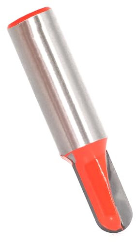 Akylin Cove Core Box Router Bit 1/2 Shank, Carbide Tipped Double Flute Round Nose Router Bit, 3/8 Cut Dia, Cut Height 13/16, Woodworking Milling Cutter for Groove