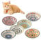 HAOYULUO 6 Stück Katzennapf，Katzennapf Keramik，14 x 3.5 cm Futternapf Katze，Katzen Futternapf bunte，Katzen Napf，Katzen Napfset，KatzennäPfe für Kätzchenfütterung und Wasser