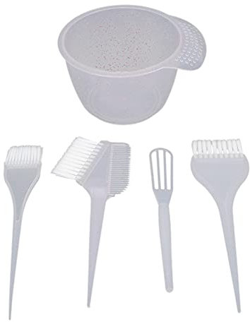 Uplory Haarfärbeset, Haarfärbeset, Haarfärbeschüssel, Färbepinsel, Haarbleichwerkzeuge für den persönlichen und professionellen Gebrauch (Klar)