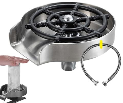 Lavadora de Vasos para Fregadero, Lavadora de Vidrio para Fregadero - Lavadora de vasos de alta presión | Lavadora de vidrio para fregadero, accesorios de fregadero de cocina para lavar biberones, cop