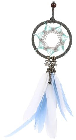 MUSISALY Handgefertigter Vintage Feder Kreativer Hängender Deko Anhänger Für Schlafzimmer Und Auto Grunge Wohndeko Für Haus Und Garten