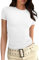 biJerou Damen Basic T-Shirt Stretch Kurzarm Rundhalsausschnitt Slim Fit Y2K Top Rundhals T-Shirt Gerippt Tailliert Shirt Basic Kurzarm Tops Kurzarmpullover Einfarbig Oberteile T Shirt