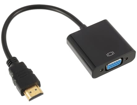 EPLZON Adattatore HDMI a VGA, Unidirezionale HDMI a VGA Monitor da Maschio a Femmina per Computer, Desktop, PC, Laptop, Monitor, Proiettore, HDTV, TV Box