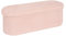 Bonlife Cassapanca, Pouf Contenitore, Portaoggetti Baule, Poggiapiedi Pieghevole Ovale, per Ingresso, Soggiorno e Camera da Letto, Rosa, 110x38x38 cm