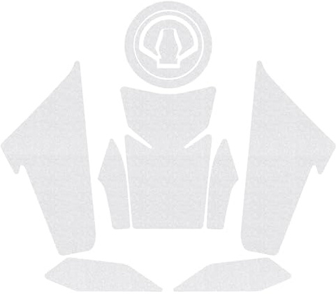 Midimttop Motorrad-Tankpad-Schutzaufkleber, Gas-Knie-Tank-Traktionspad, seitlich, passend für DU&KE390 390 DU&KE Zubehör 2024 (Transparent)