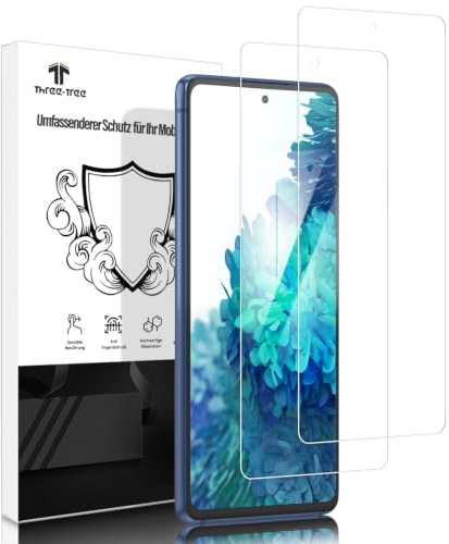 Schutzfolie für Panzerglas für Samsung Galaxy S20 FE / 2022 / 4G/5G, Fingerabdruck-ID Unterstützen Glas Folie, 9H Härte, HD Klar Displayschutz Hartglas