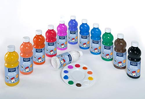 Lefranc & Bourgeois Color And Co-gouache Liquide Ultra Lavable - Carton De 12 Flacons De 500ml