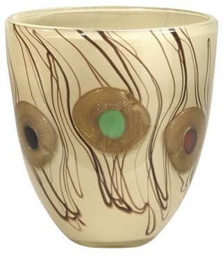 Dale Tiffany Cinzia Deko Vase, Glas, Mehrfarbig, 7-1/2-Inch by 8-Inch