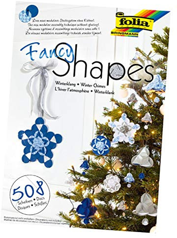 folia 25039 - Fancy - Shapes - Set Winterklang - ideal als Dekoration in Bodenvasen, Dekoschalen oder als Kranz