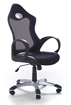Supply24 since 2004 Designer Leder Chefsessel/Bürosessel/Bürostuhl/Drehstuhl New Age Farbe SCHWARZ Chrom Fußkreuz, günstig