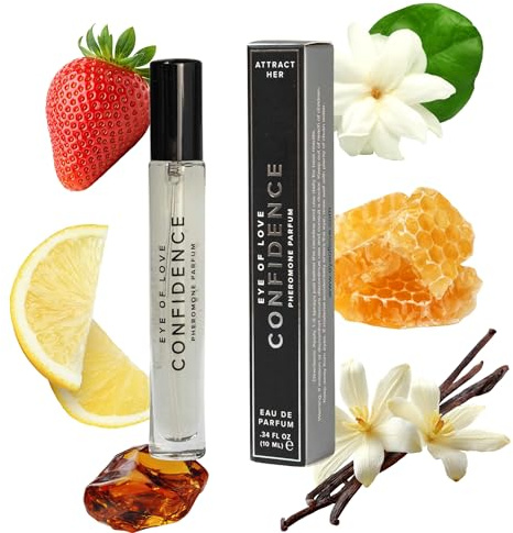 Confidence By Eye of Love Beste Pheromone Köln Parfum Spray, um Frauen, höchste Konzentration, Reisegröße, .33 fl anziehen. Unze. (10 ml) von Eye of Love