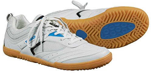 Tibhar Tischtennisschuh Progress Soft, rutschfest, leicht in 2 Farbkombinationen (weiß-blau, 40)