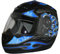 protectWEAR Motorradhelm matt-blau-schwarz H-510-BL