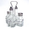 4 Bottle Holder With 2 x Oil Vinegar Bottle and 2 x Salt Pepper Shaker