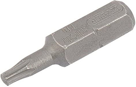 Draper 10475 1/4-inch 25 x 8.0mm Titanium Nitride Plain Slot E-Shank Insert Bit
