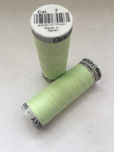 Gutermann Glowy Thread 100m Col.7 Pale Green - Glow In The Dark Thread