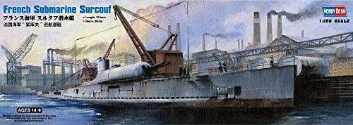 Hobby Boss 83522 Modellbausatz French Surcouf Submarine Cruiser, Mittel