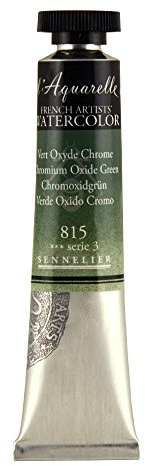 Sennelier Watercolour 21ml Tube S3 - Chromium Oxide Green (815)
