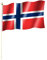 Stockflagge/Stockfahne NORWEGEN Flagge/Fahne ca. 30 x 45 cm mit ca. 60cm Stab/Stock