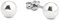 Amor Ohrstecker 925 Sterling Silber, 375 Gold Damen Ohrschmuck, Gold, Silber, mit Zirkonia, Kommt in Schmuck Geschenk Box