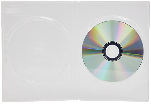 5 x Dragon Trading Clear Double CD DVD Blu Ray Disc Cases with A 14mm Spine and Outer Sleeve for Artwork Inlay