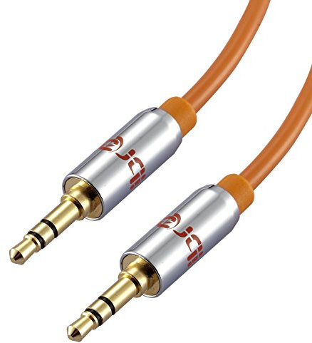 Aux Cable 10M 3.5mm Stereo Pro Auxiliary Audio Cable - for Beats Headphones Apple iPod iPhone iPad Samsung LG Smartphone MP3 Player Home/Car etc - IBRA Orange
