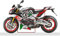 Aprilia Tuono V4 1100 Factory italienische Flagge Bauch und Seitenwand Grafik Satz
