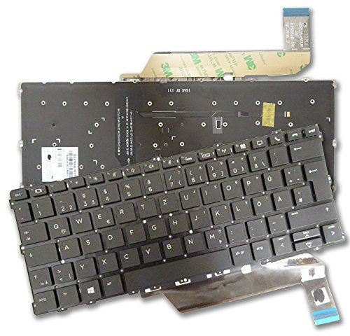 Bucom Tastatur für HP EliteBook 1030 G2 X360 DE QWERTZ Keyboard mit Beleuchtung