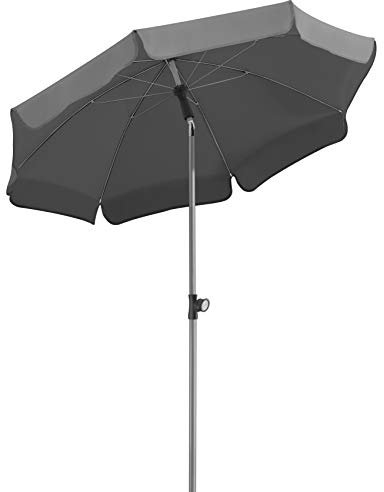 Schneider - Parasol Locarno anthracite d'env. 150 cm de diamètre.