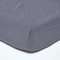 HOMESCAPES Drap-Housse élastiqué en Lin lavé Gris – 140 x 190 cm