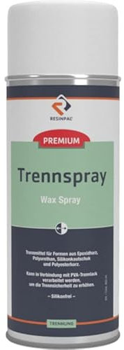 Trennspray RESINPAL 400 ml | Für Epoxidharz, Gießharz, Polyesterharz und Silikonkautschuk | Formentrennmittel für GFK-Fomren und Silikon-Formen |