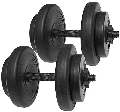 BalanceFrom Fitvids Go Fit Allzweckgewichte, 18 kg, Schwarz
