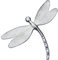 Broche Libellule, Cadeau pour Maman, Faite Main en Etain, Fabrication Francaise aux Etains de Jumilhac