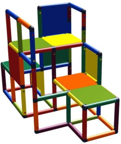 move and stic Baukasten Kletter-Max Lernturm Spielturm Kletterturm Einsteiger Multicolor