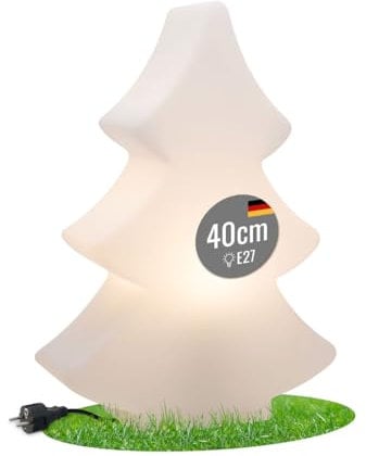 8 seasons design LED Weihnachtsbaum, Shining Tree Ø 40 cm (Weiß) – Weihnachten, beleuchteter Baum für Innen & Außen, E27, Leuchtmittel warmweiß – Weihnachtsdeko –𝓇𝑜𝒷𝓊𝓈𝓉 und langlebig