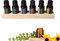 MKNZOME Ätherisches Öl Display Ständer, 6 Löcher Aromatherapie Öle Hölzern Tragen Gestell Halter Organisator Multifunktions Geschenk für Nagellack, Duftöle, Ätherische Öle, Stain und Lippenstift