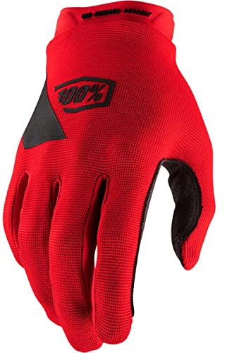 100% GUANTES Unisex Erwachsene Ridecamp Youth Gloves Red-L Handschuhe, rot (rot), L