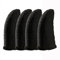 HUAYUWA - 2 pares de guantes a prueba de sudor, pantalla táctil sin costuras, controlador de juegos móviles, pulgares y accesorios para juegos de teléfono PUBG, negro y negro