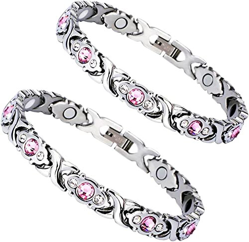 Lymph Drainage Magnetarmband, Lymphe Detox Armband Abnehmen Armband Therapie Armband Förderung der Durchblutung Armbänder, Energie Gesundheit Armbänder (#2)